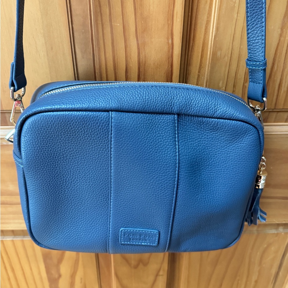Pom Pom London "City" Bag, blue